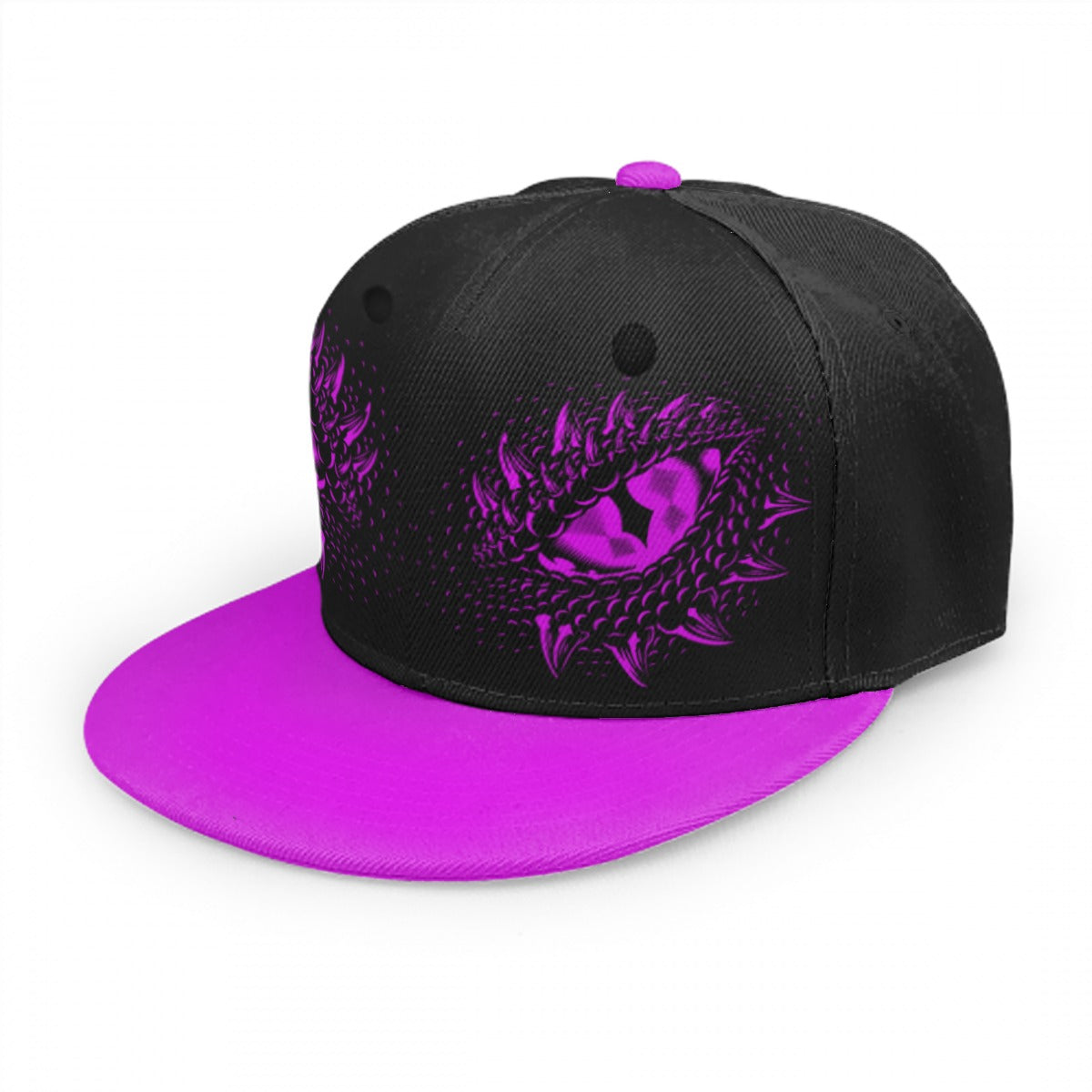 Purple & Black Dragons Eyes Snap Back