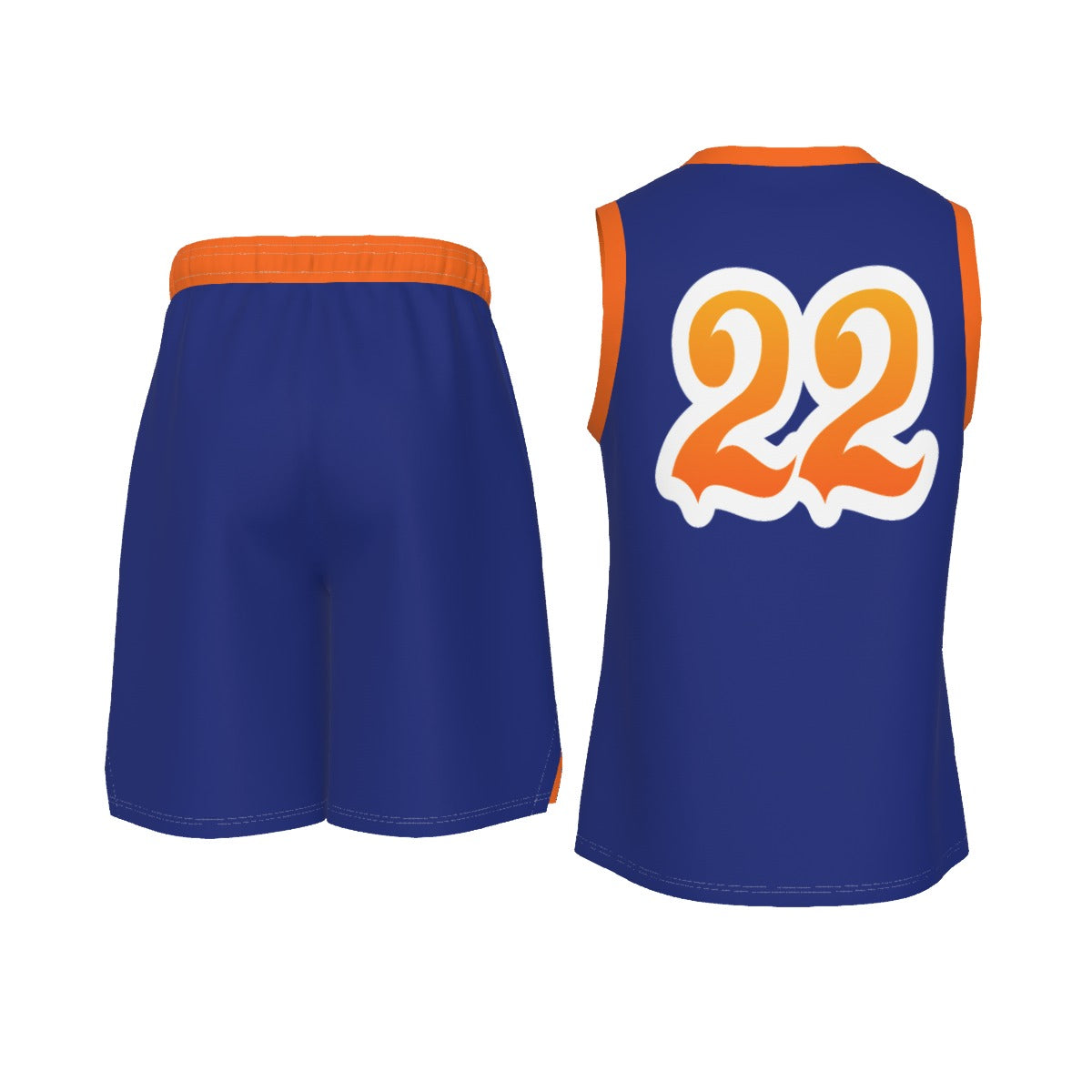 Hoop Vibes #22 Men's V Neck Basketball Suit
