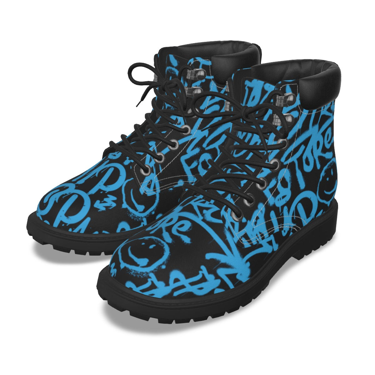 Graffiti Style Women's Short Boots