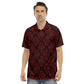 Ottoman Ethnic Black & Red Men's Polo Shirt | Velvet