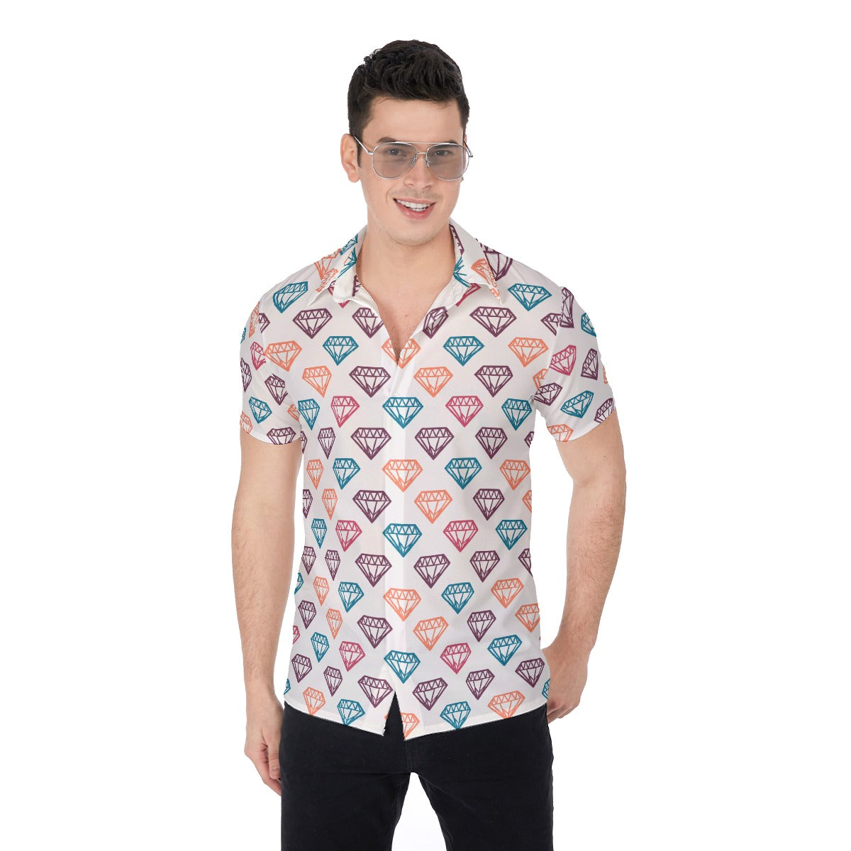 Diamonds Are Forever Men's Button Up