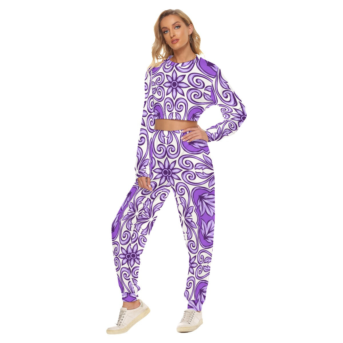 Cute Ass Women's Crop Sweatshirt Suit