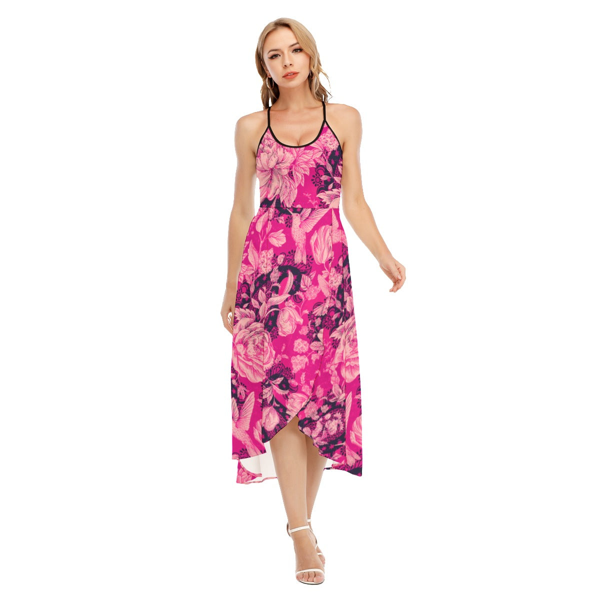 Women's Hummingbirds & Flowers Cami Vest Top Dress