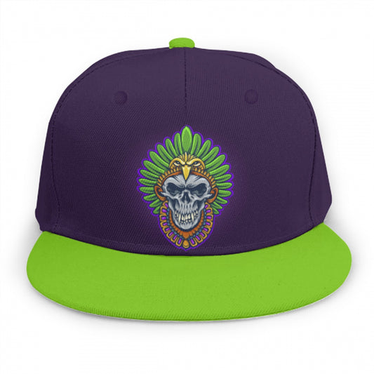 American Indian Skull Eagle Warrior Snap Back