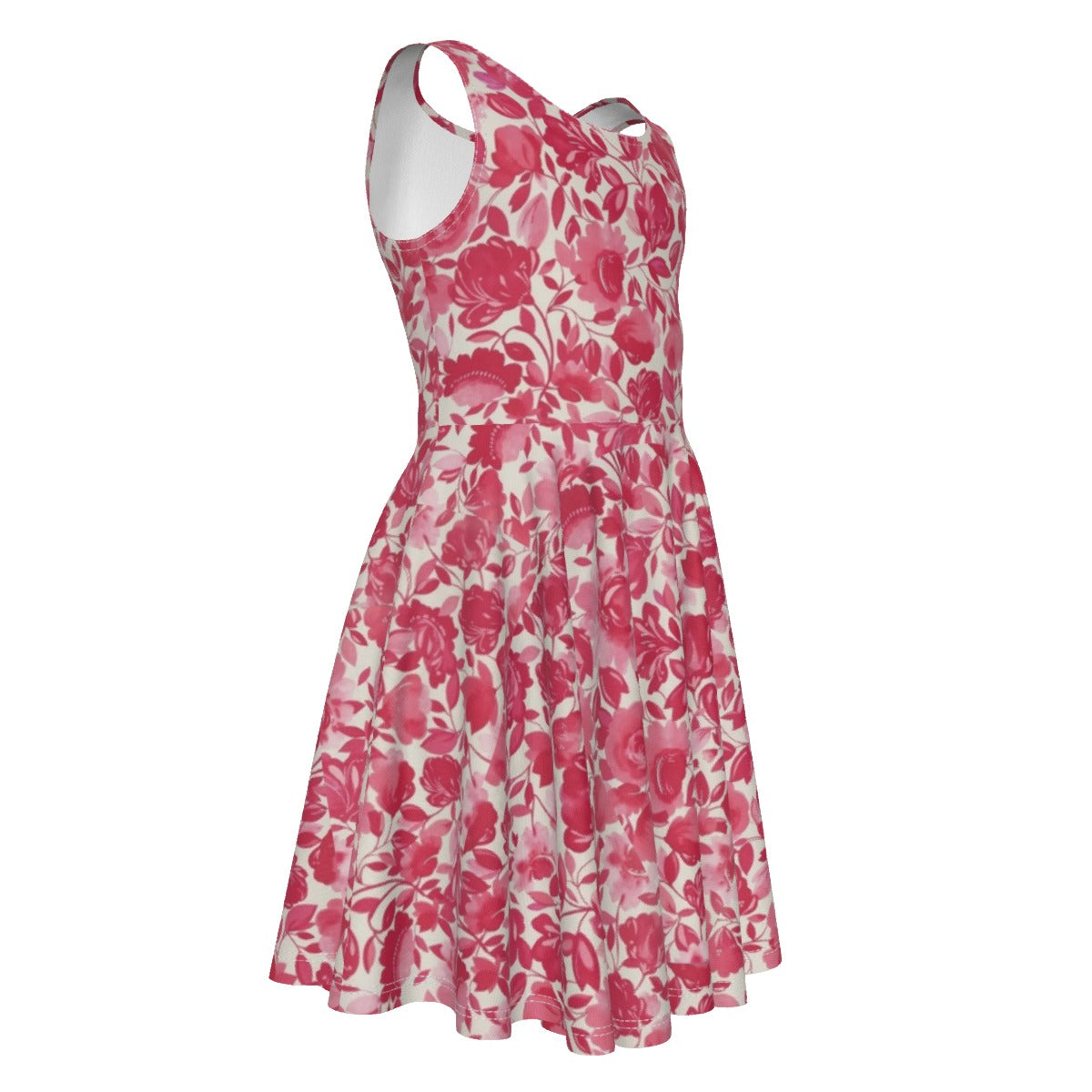 Cris'Sai's Pretty Little Flowers Kid's Sleeveless Vest Dress