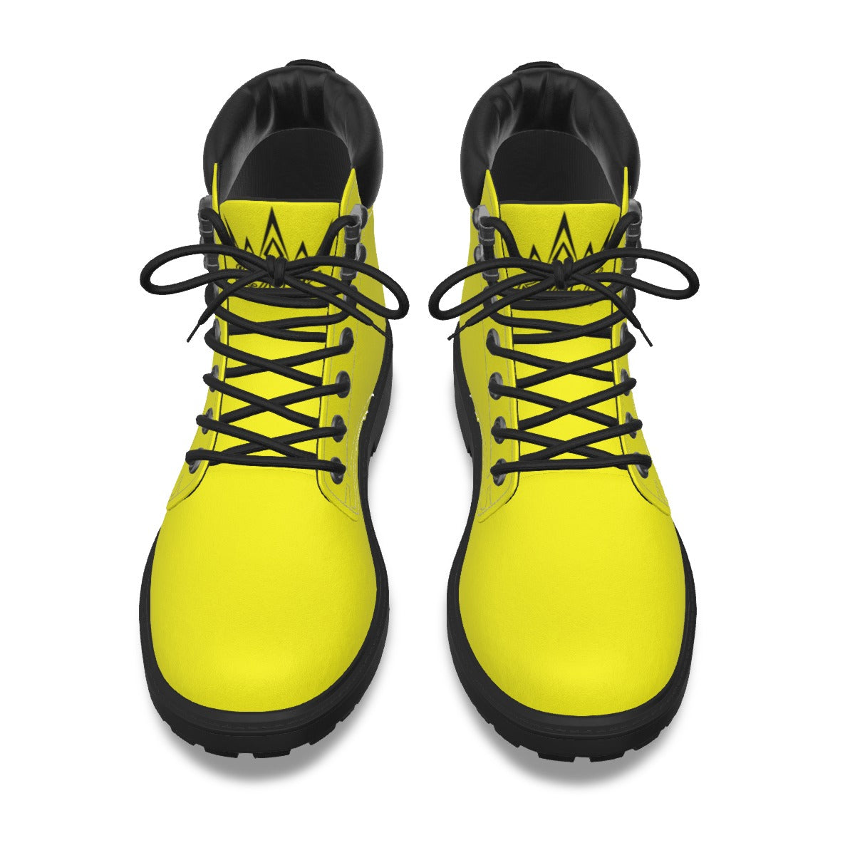 Krown Me King Yellow and Black Women's Short Boots