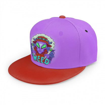 Alien Stoners Only Purple & Red Snap Back