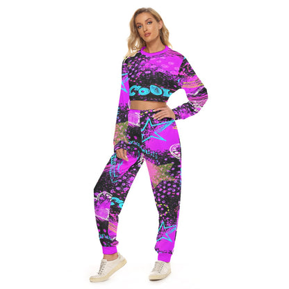 Women's Too Cool Crop Sweatshirt Suit