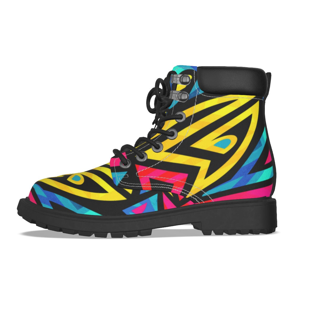 Graffiti Style Men's Short Boots