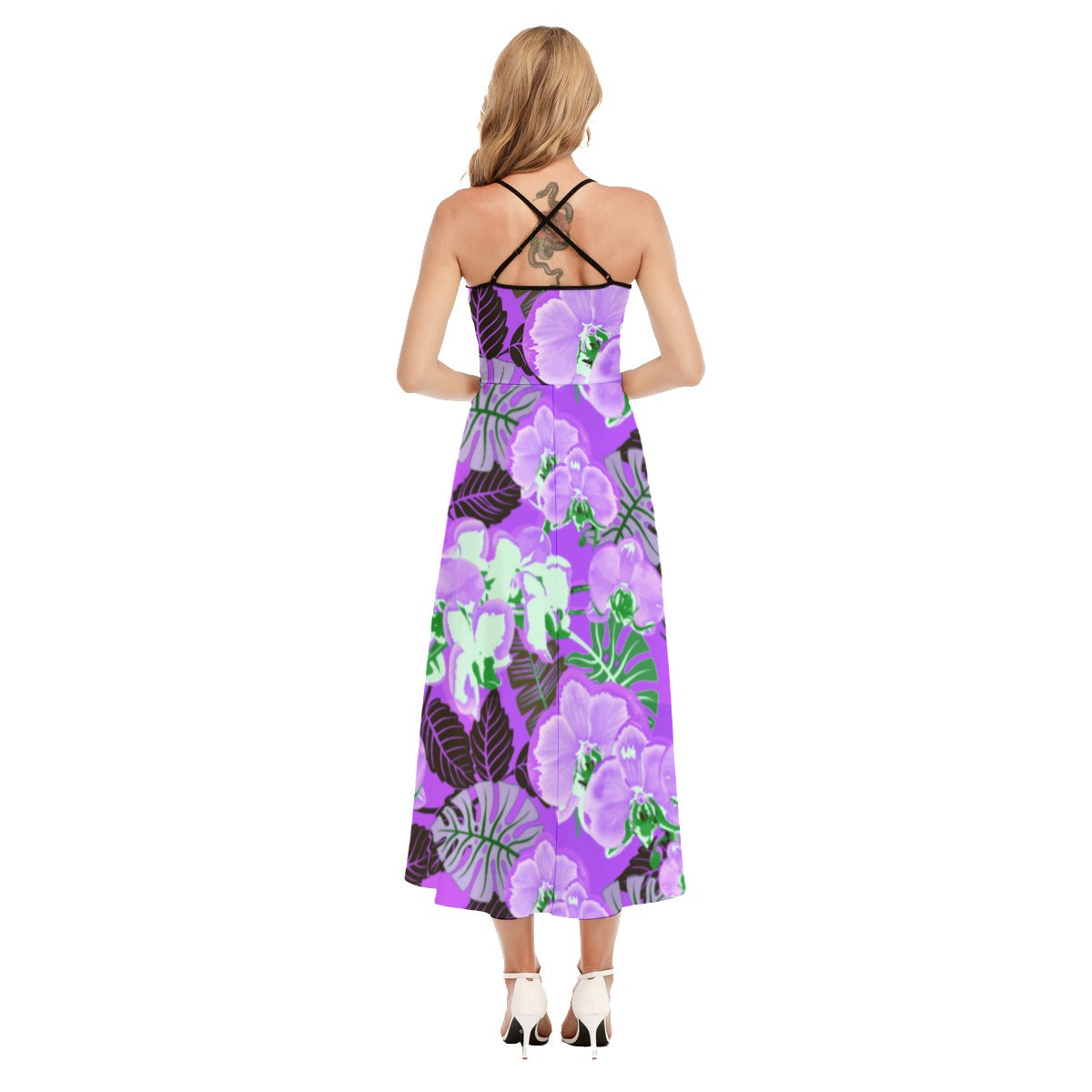 Colorful Orchids Women's Cami Vest Top Dress