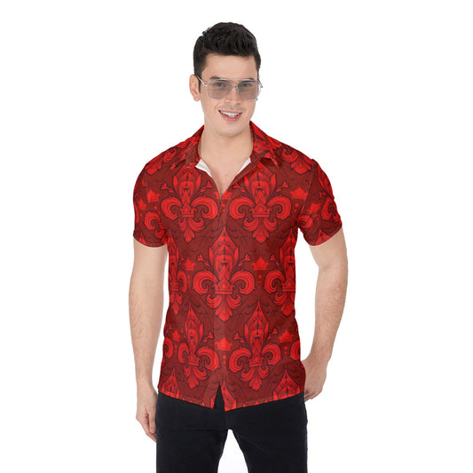 Made Royal Red Men's Button Up Shirt