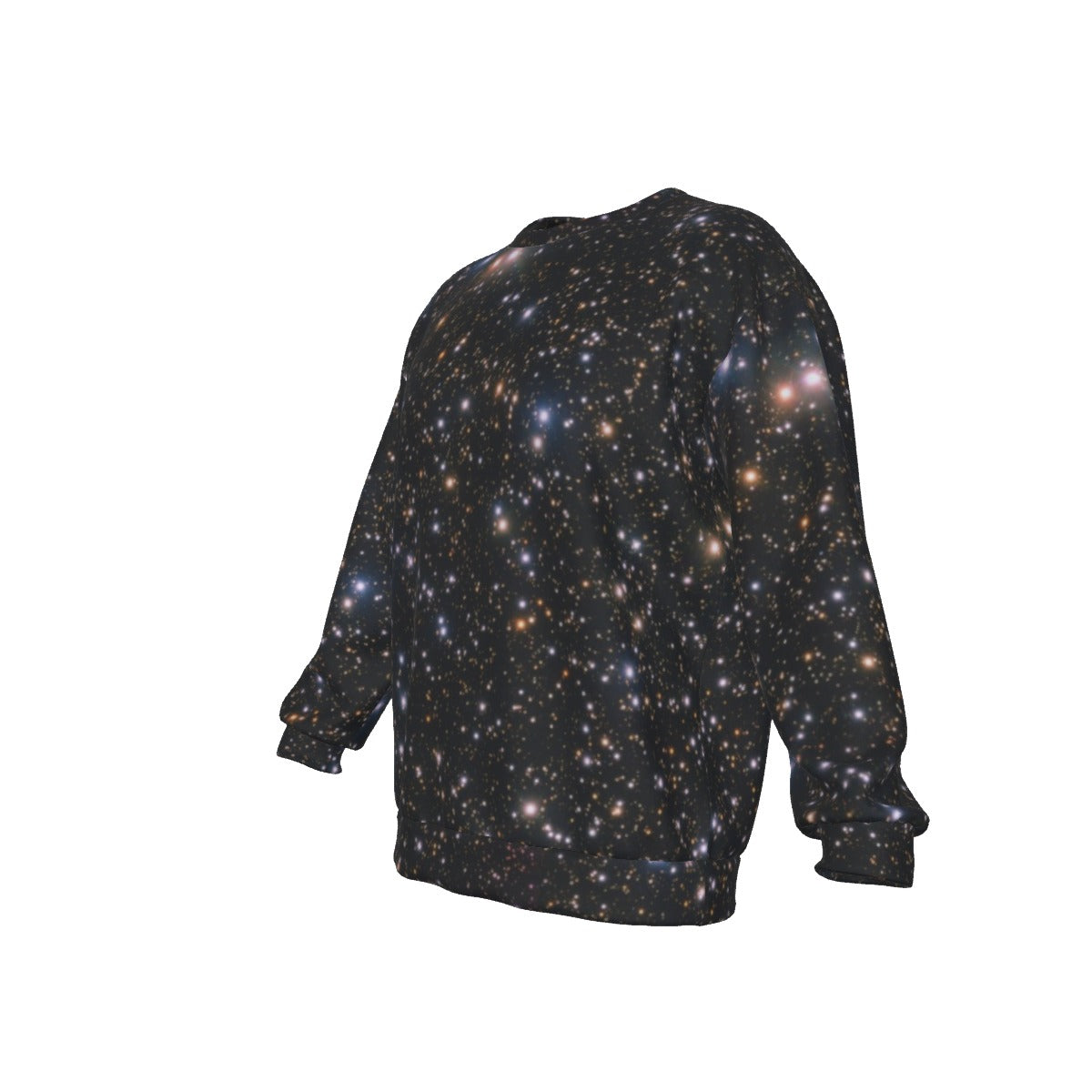 Field Of Stars Men's Drop Shoulder Round Neck Long-Sleeved Sweatshirt