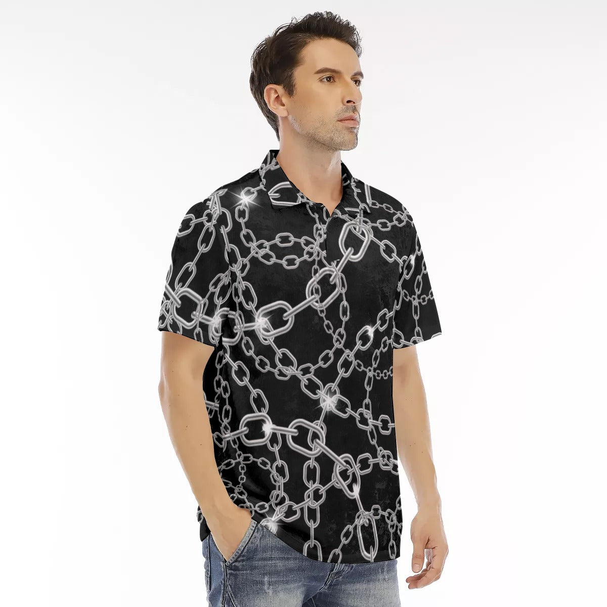 Brake The Chains Men's Polo Shirt