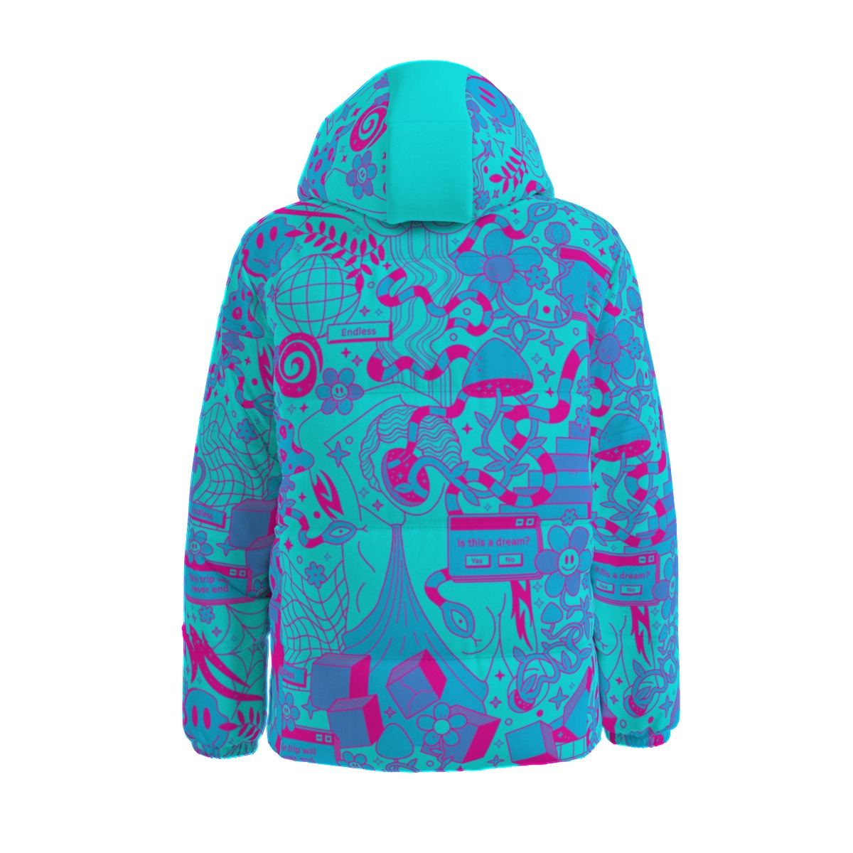 Trippy Psychedelic Winter Time Jacket Unisex