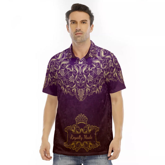 Royalty Made Purple Men's Polo Shirt