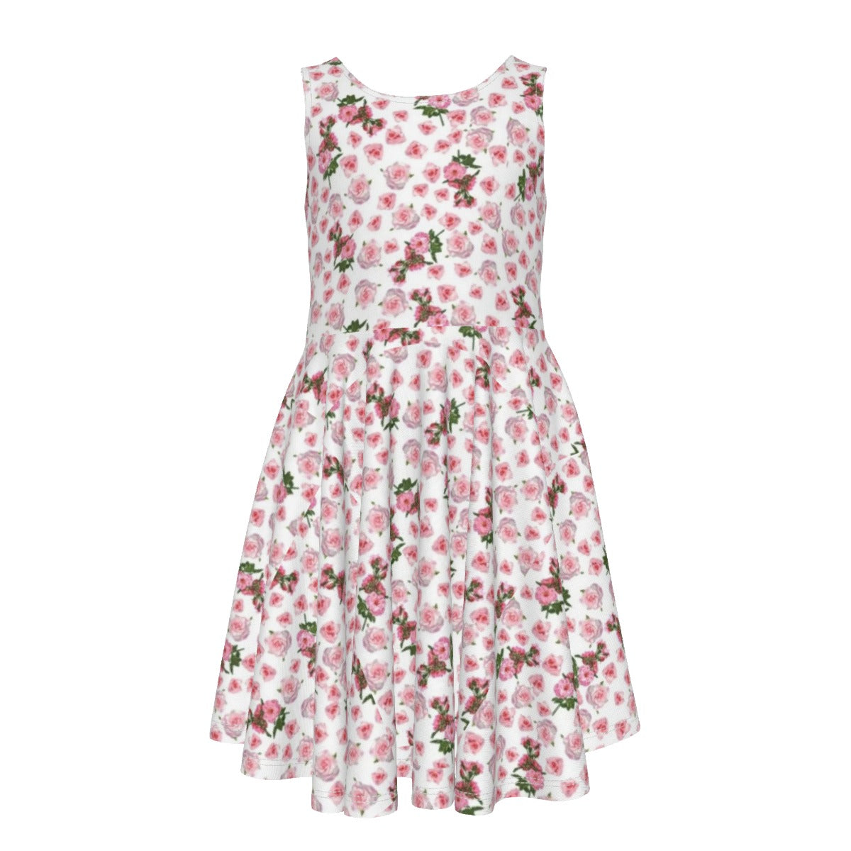 Cris'Sai's Pretty Little Flowers Kid's Sleeveless Vest Dress