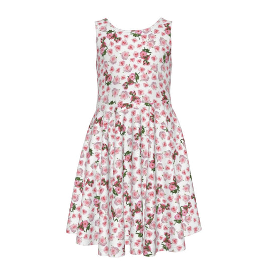 Cris'sai's Pretty Little Flowers Kid's Sleeveless Vest Dress