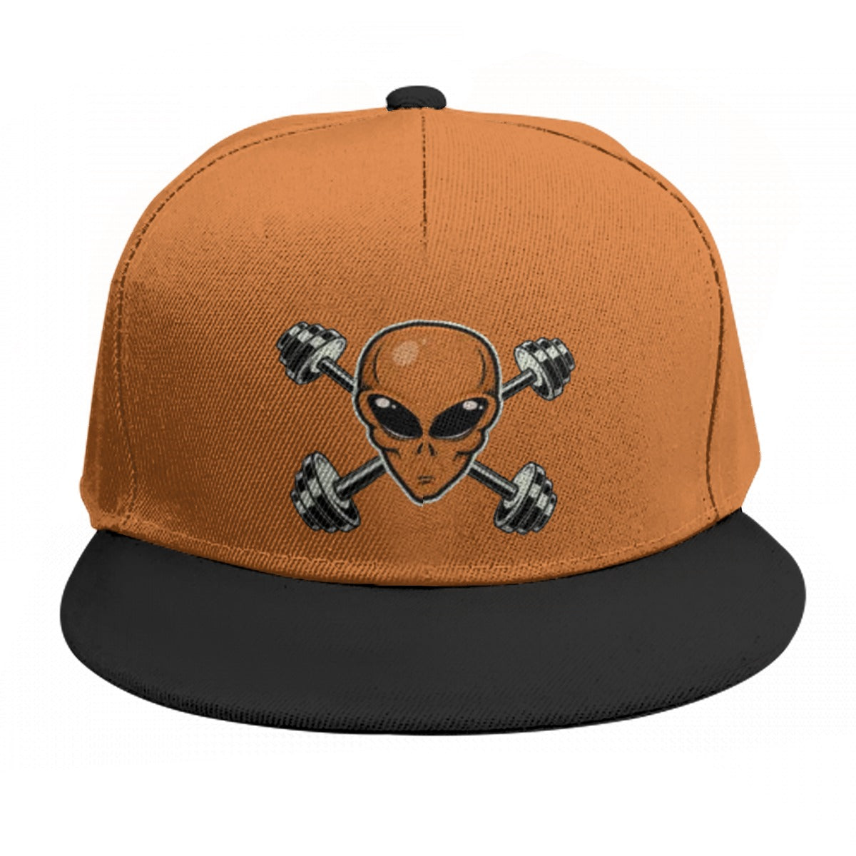 Orange Alien Gym Snap Back