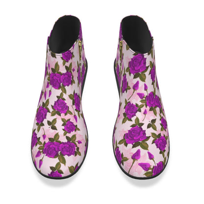 Purple Roses Men's Fashion Boots