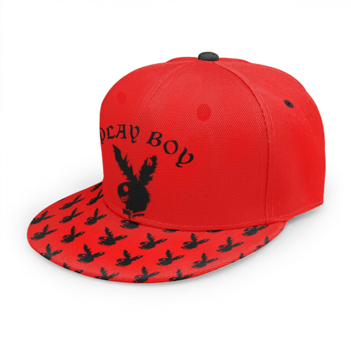 Play Boy Red & Black Snap Back