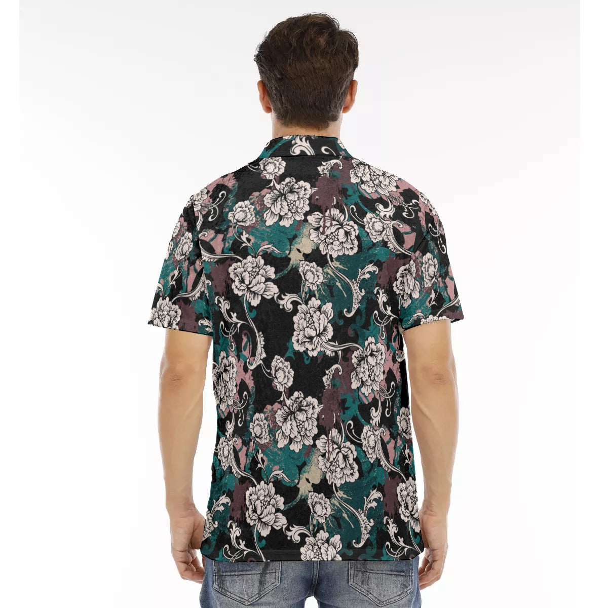 Cris'sai's Pretty Little Flowers Men's Polo Shirt