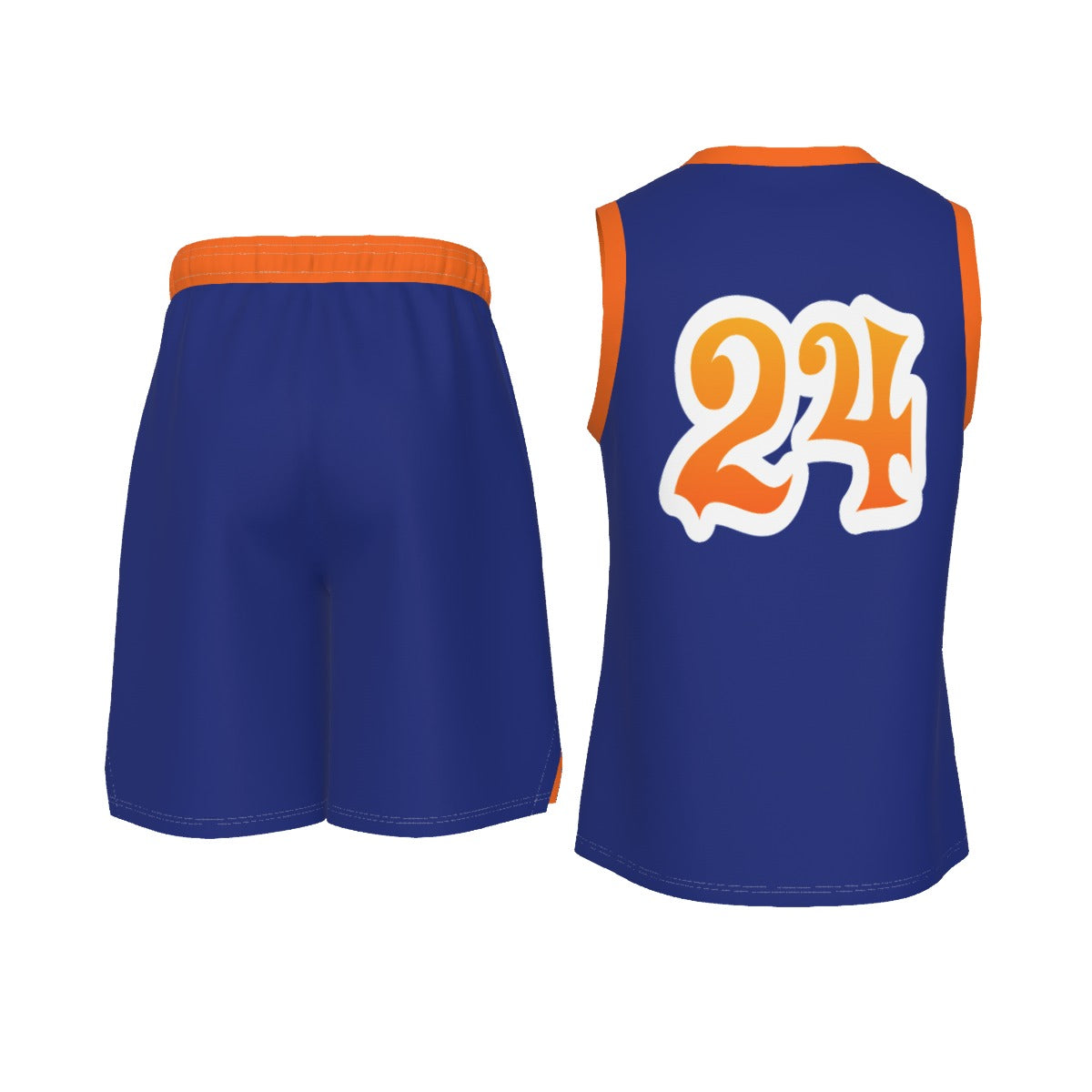 Hoop Vibes #24 Men's V Neck Basketball Suit