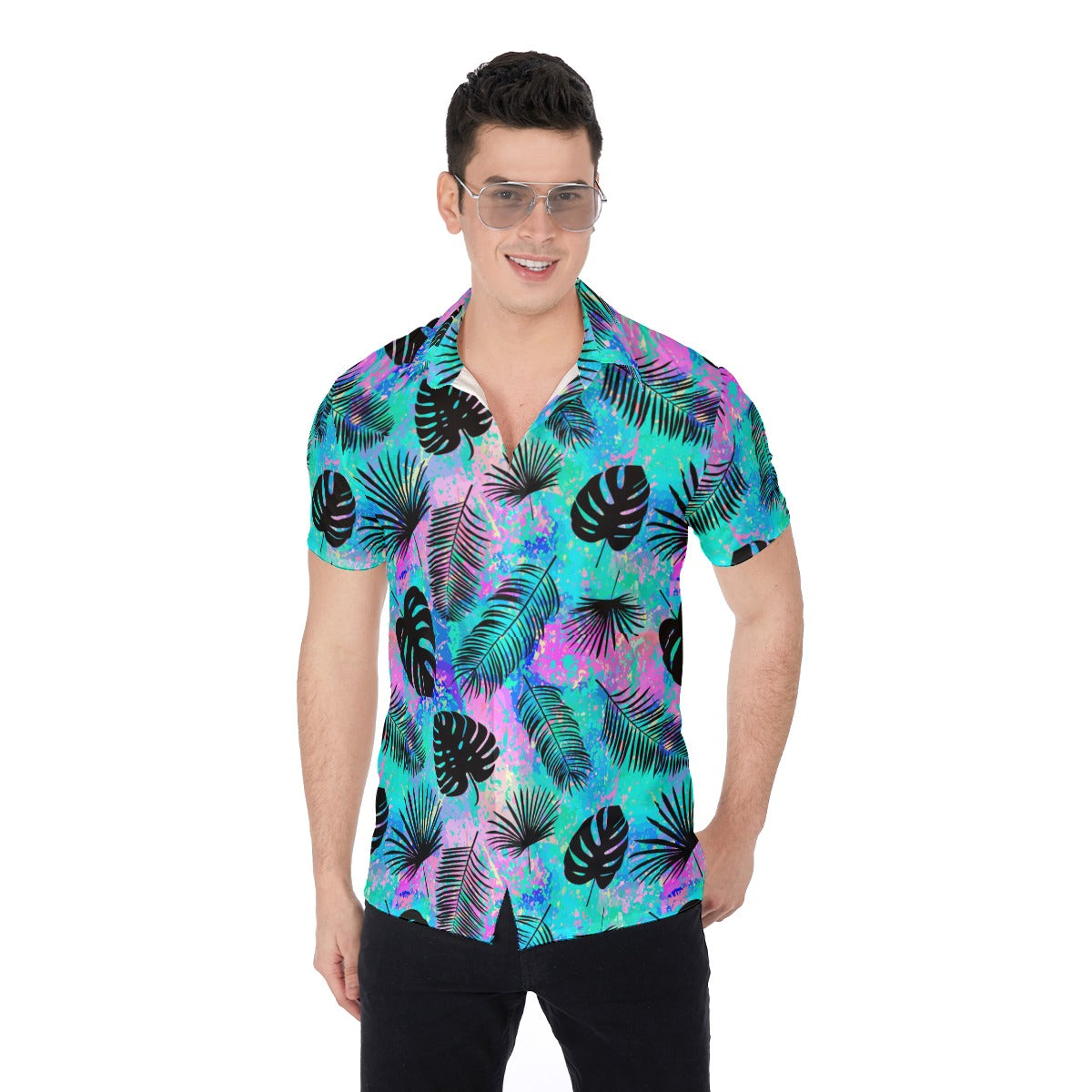 Tropical Summer Men's Button Up Shirt