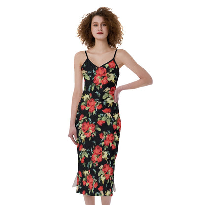 Beautiful Floral Roses Women's Cami Dress