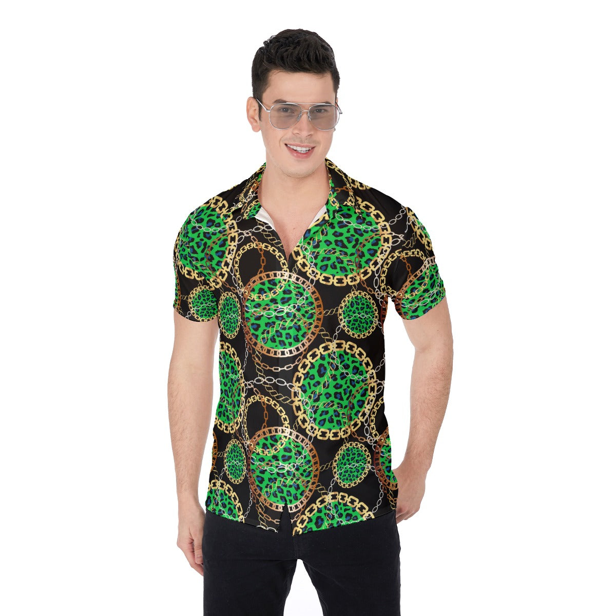 Bellafonte Animal Print Men's Button Up