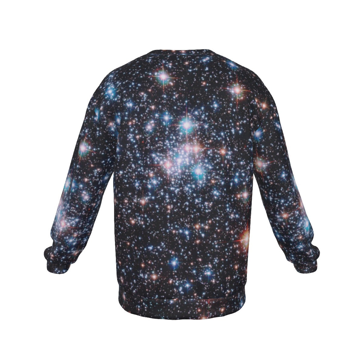 Field Of Stars Men's Drop Shoulder Round Neck Long-Sleeved Sweatshirt