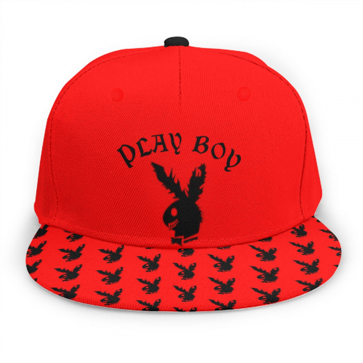 Play Boy Red & Black Snap Back