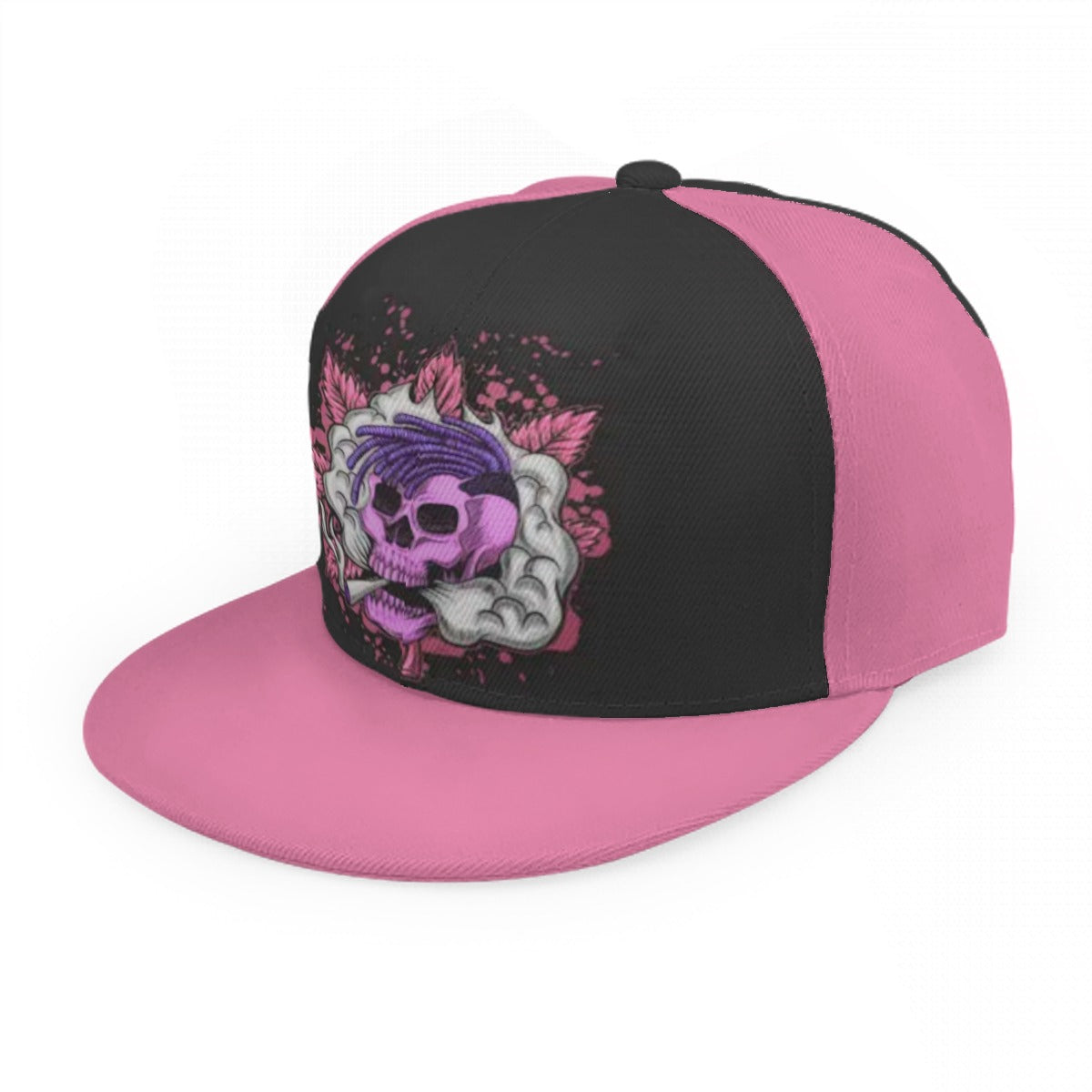 Stoners Only Cannabis Smoking Skull Snap Back