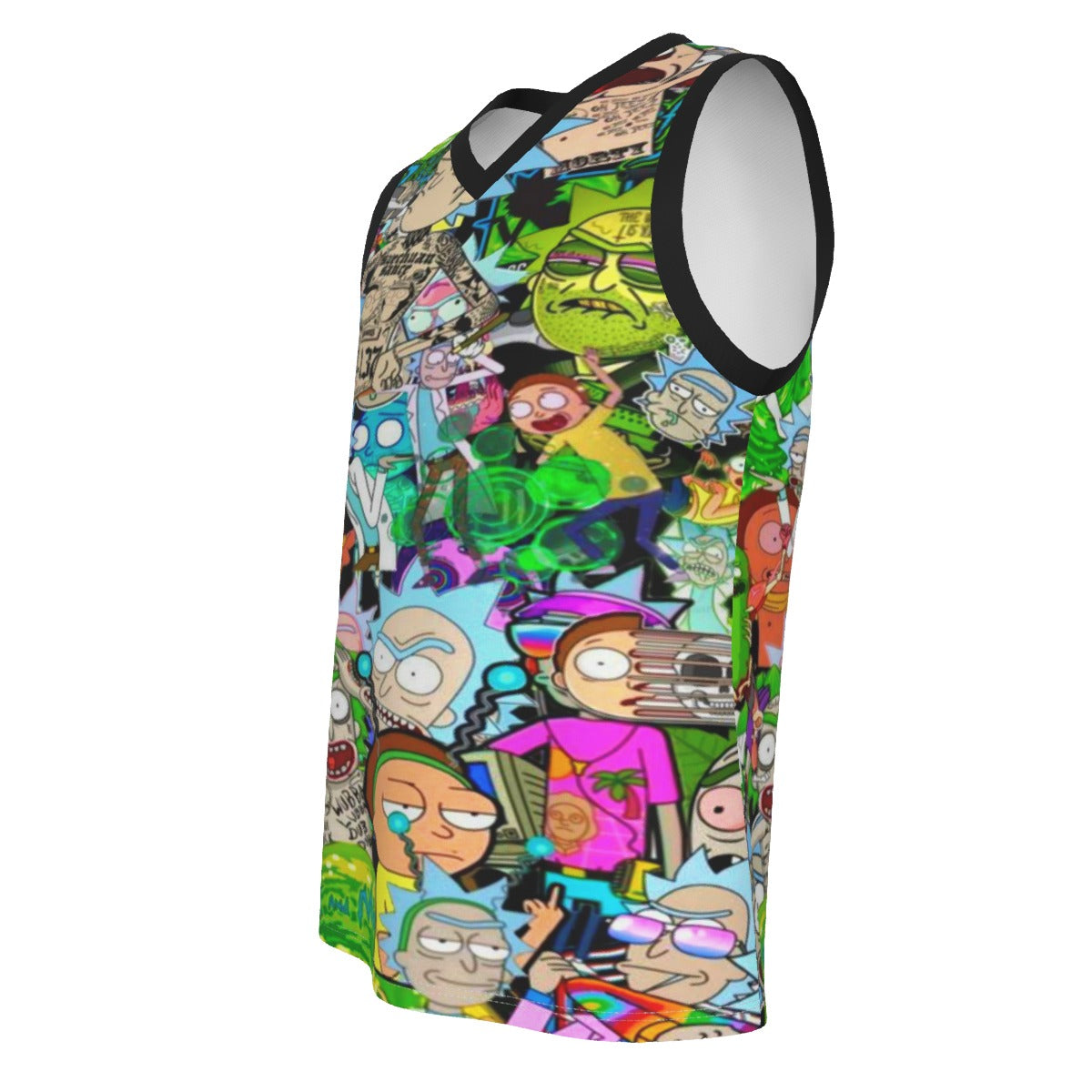 Rick & Morty Men's V Neck Basketball Top