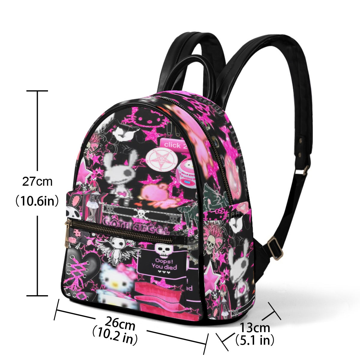 Punk Style Small Size Backpack