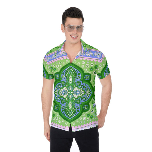 Bohemian Indian Style Men's Button Up