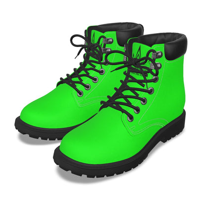 Krown Me King Green and Black Women's Short Boots