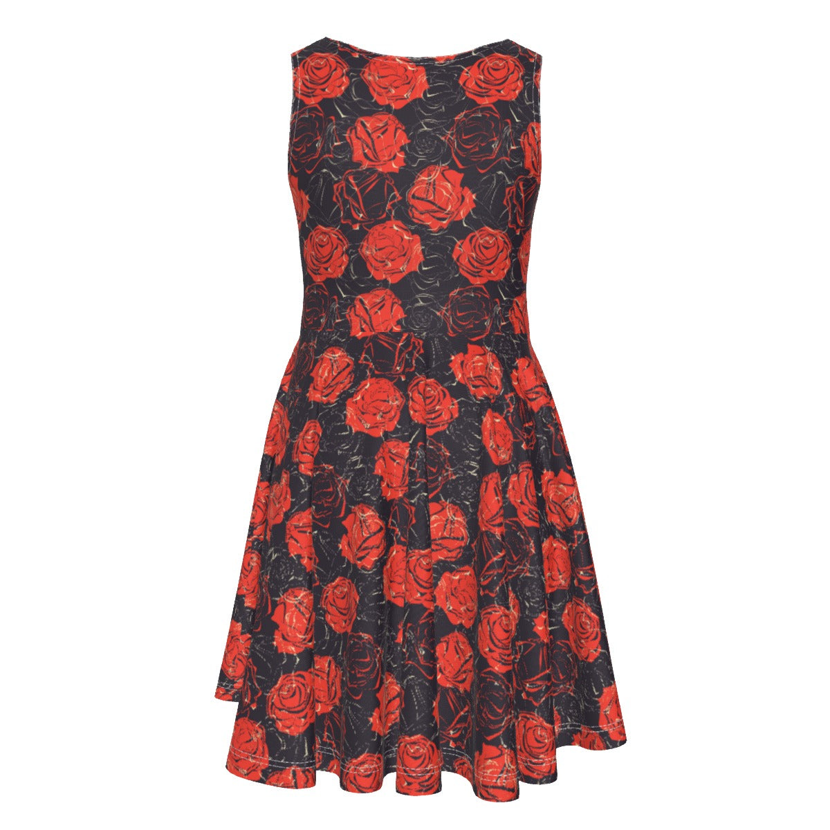 Cris'Sai's Pretty Little Flowers Kid's Sleeveless Vest Dress