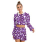 Shining Starts Women's Micro Fleece Hoodie And Shorts Set