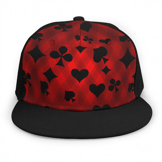 Red & Black Playing Card Snap Back