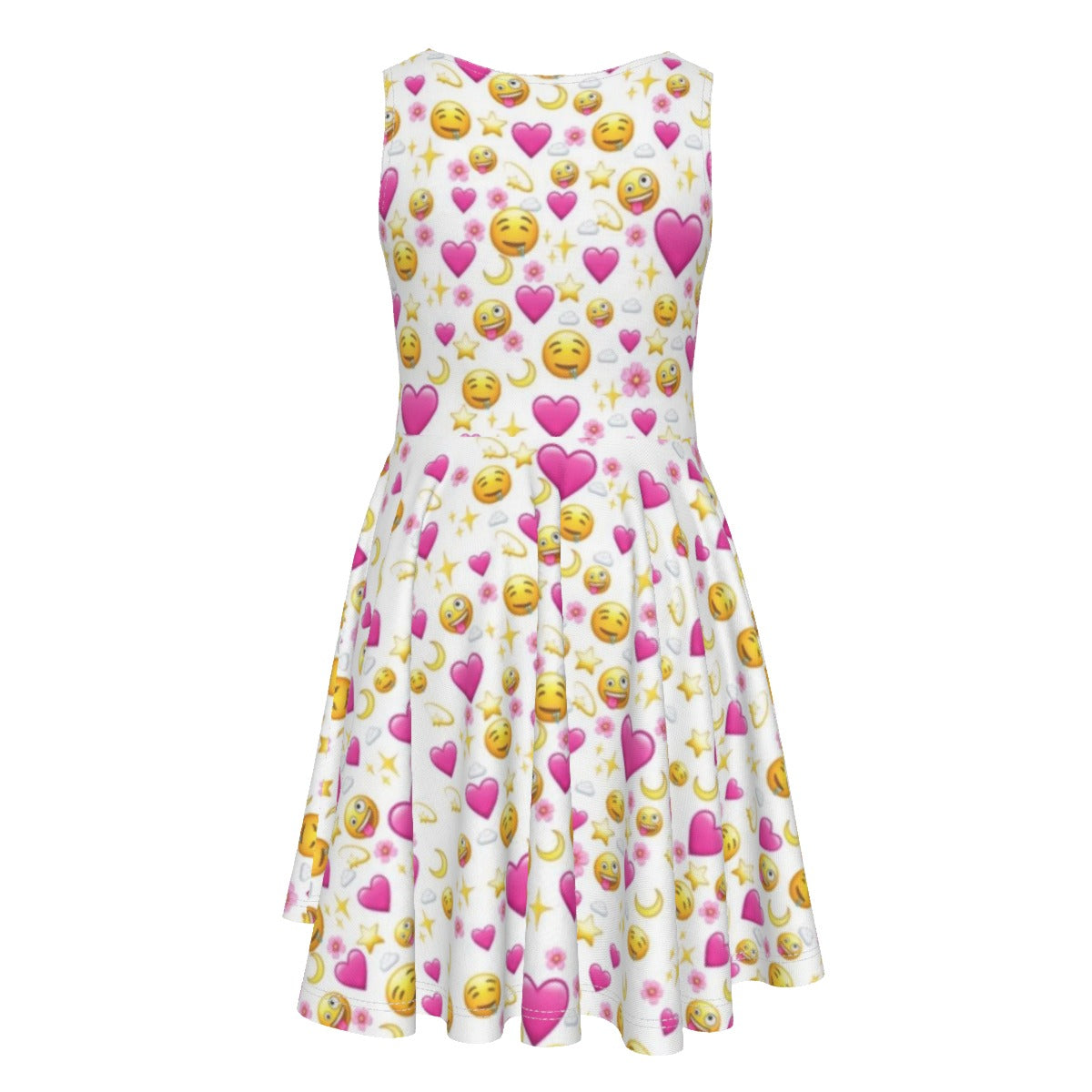 Heart Emoji Kid's Sleeveless Vest Dress