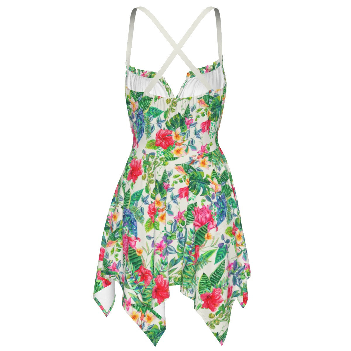 Women's Tropical Flowers Slip Dress