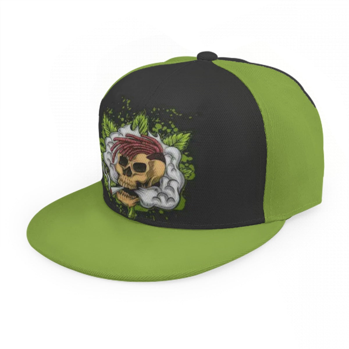 Stoners Only Cannabis Smoking Skull Snap Back