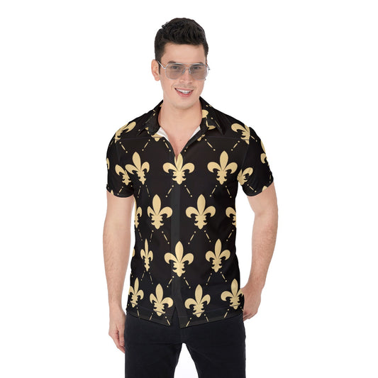 Made Royal Black & Tan Men's Button Up Shirt