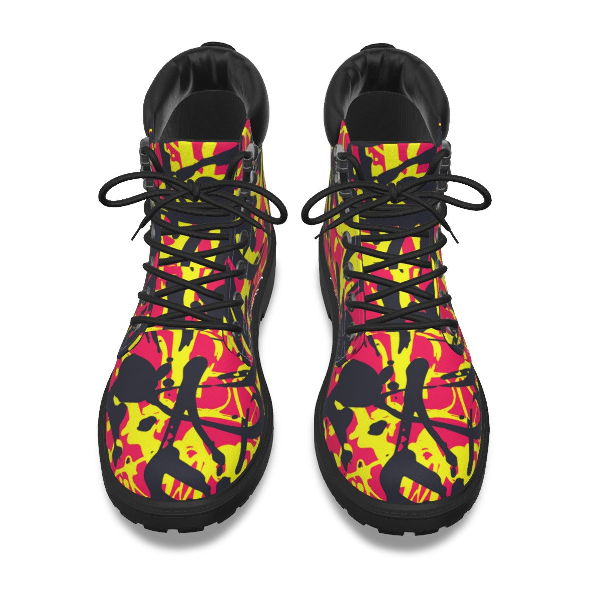 Graffiti Style Men's Short Boots