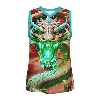 Men's Dragon V Neck Basketball Top