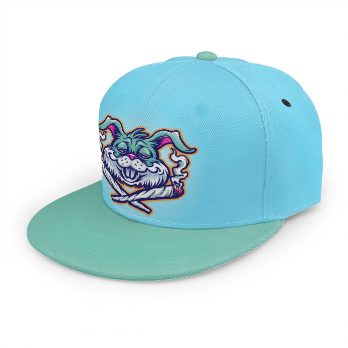 Blue & Teal Green Stoners Only Rabbit Snap Back