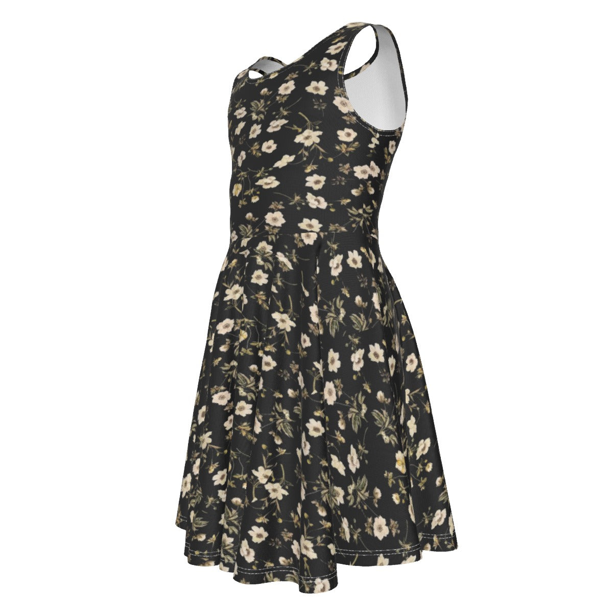 Cris'Sai's Pretty Little Flowers Kid's Sleeveless Vest Dress