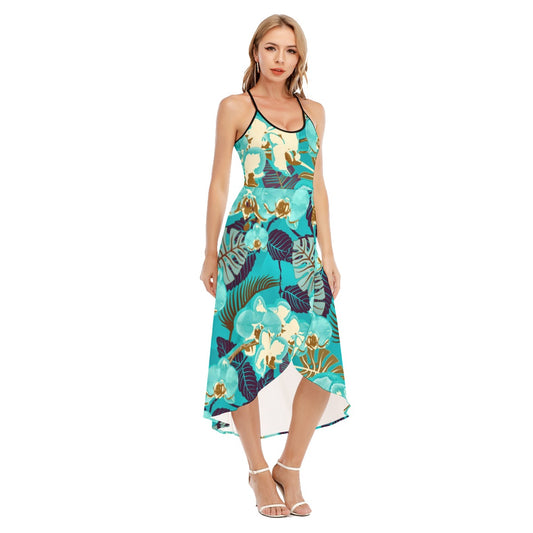 Colorful Orchids Women's Cami Vest Top Dress