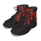 Drippy Red & Black Women's Short Boots
