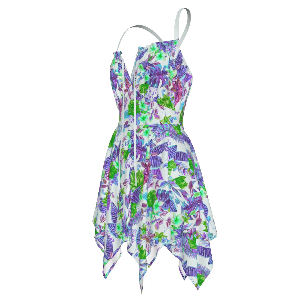 Women's Tropical Flowers Slip Dress